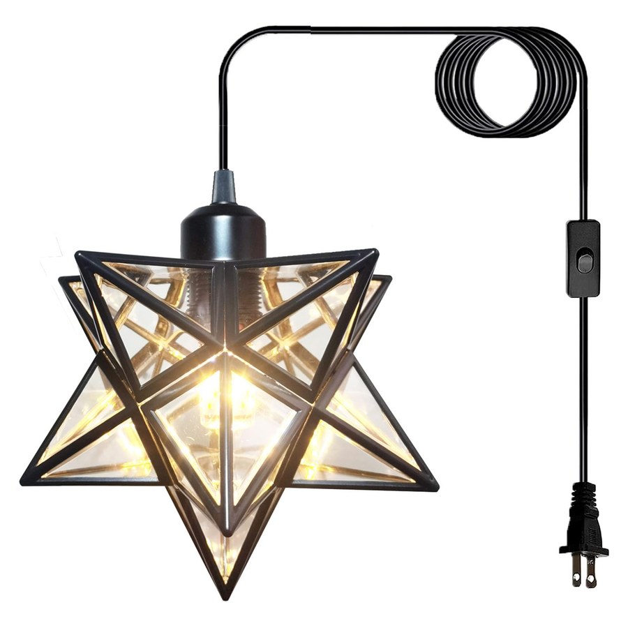 JLOWCO Moravian Star Pendant Light Black
